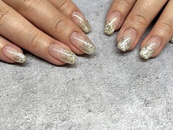 ネイルサロン北野坂/ラメグラデーションネイル