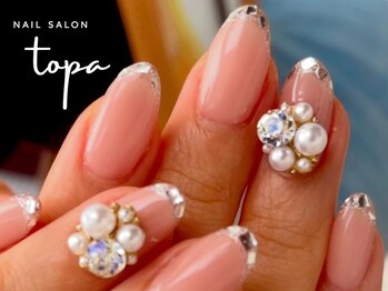 トパ(topa)/ガラスフレンチ×ビジュー