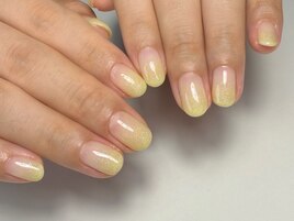 ラメグラデーション＊自爪育成