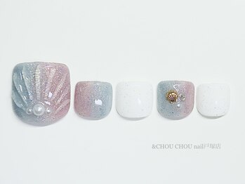 アンドシュシュネイル(&CHOU CHOU nail)/フット定額 
