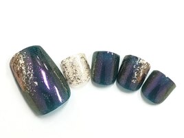 秋フットネイル