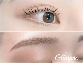グリンプス 大濠店(Glimpse)の写真/口コミ高評価★黄金比に基づいた似合わせアイブロウWAX（¥4,500）が人気！自眉を活かしつつ綺麗に美しく◎