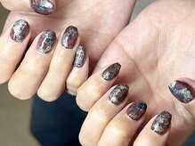 ヌル ネイル 堀江(NURU NAIL HORIE)/秋色！ニュアンス鉱石ネイル☆