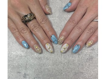 ネイルサロンファストネイルプラス 新宿店(FAST NAIL PLUS)/春ネイル2023【ターコイズ】