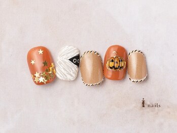 アイネイルズ 横浜EAST店(I-nails)/ハロウィンカボチャネイル