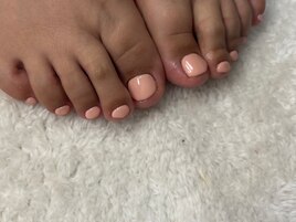 フットネイル/ピンク/ワンカラ－