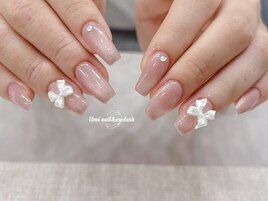 シンプルベージュネイル