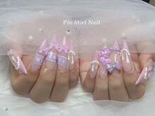 ピオミエルネイル 新宿(pio miel nail)/ラベンダー韓国ネイル