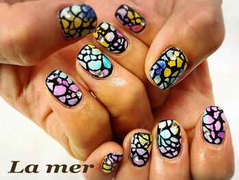 ラメール(La mer)/個性派ショートネイル★ 8800円
