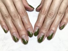 パラジェル登録サロン バランス シンプルネイル&アイラッシュ 新田東店(balance)/斜めフレンチ