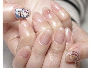 ヒュッゲ(Hygge)/自爪風ネイル※キャラ+1