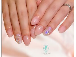 水滴アートがきらっと光る