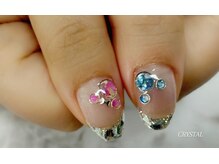 クリスタル(CRYSTAL)/持ち込みブライダルネイル♪