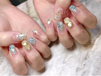 ブルー(BLUE)/narumi シェルデザイン