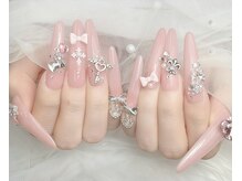 ゴテかわ(GOTE KAWA)/リボンネイル、長さだし