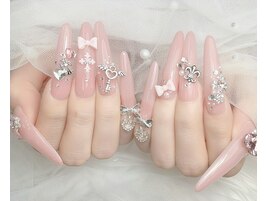 リボンネイル、長さだし