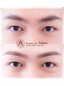 ボーテ ド アントス beaute de Antos/ダブルカラーのメンズ眉で洒落感
