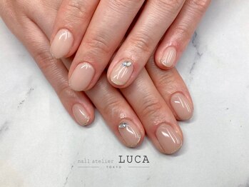 ネイルアトリエルカ(nail atelier LUCA)/W-856 大人上品オフィスネイル