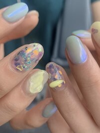 涼しげネイル