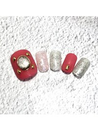 8月フットネイル¥9300