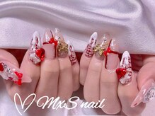 ミィスネイル(MxS Nail)/年越しツイードネイル