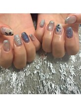 エムスタイル(Mstyle)/《ハンド》ネイビー冬ネイル