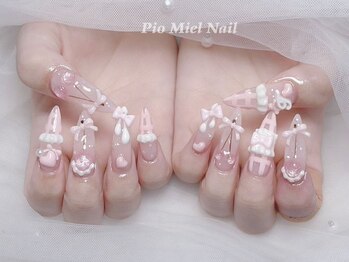 ピオミエルネイル 新宿(pio miel nail)/姫系ガーリーネイル