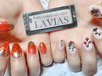 プロフェッショナル ネイルサロン ラヴィアス(LAVIAS)/【ジェル】10本アートし放題
