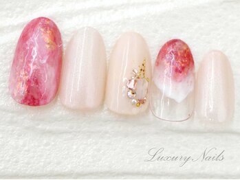 ラグジュアリー ネイルズ(Luxury Nails)/ニュアンス*水彩Nail