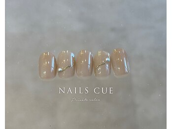 ネイルズキュー(NAILS CUE)/シンプルニュアンスデザイン