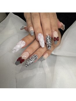 デフィ(defi)/ツイード冬ネイル