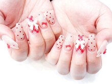 ネイルコレクション ピンク(Nail Collection Pink)/長さだしジェルフリー★リボン
