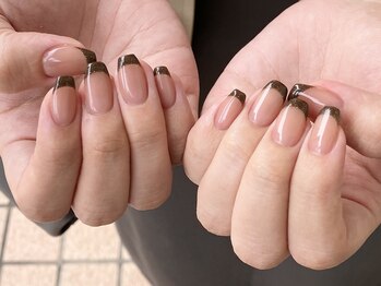 アイミーモア 国立店(aimer more)/冬カラー☆大人フレンチネイル