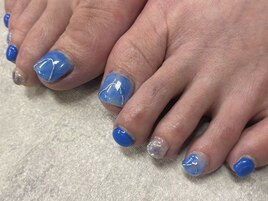 冬ネイル2023【フットネイル】