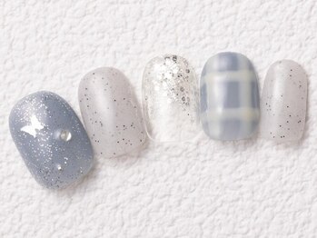 アイネイルズ 大宮店(Ｉ nails)/ブルーチェック