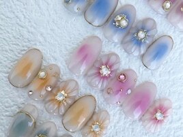 【3D花グラデーションチーク】