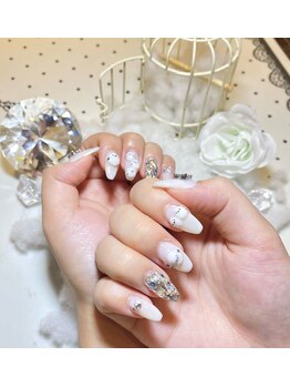 ネイルアンドまつ毛エクステ ルーナ 八王子店/シマエナガネイル