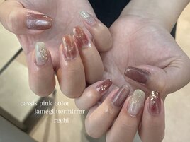 くすみピンクニュアンスネイル
