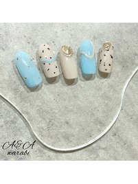 水色ダルメシアン