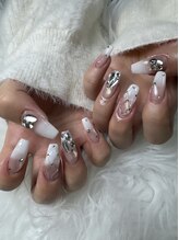 フラワーズネイル(flowers nail)/中華美女のワンホンネイル
