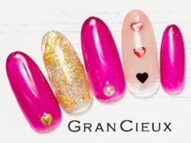 甘めハートネイル／6500円