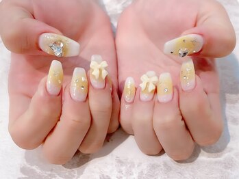 ラルネイル 大宮(Lull. nail)/#チーク#リボン#推しカラー