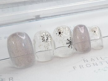 ネイルフロンティア 吉祥寺(NAIL FRONTIER)/ラメグラ雪の結晶5480円~