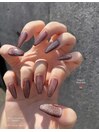 magnet nail* brown*