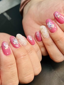 プールヴー☆オングル/バレンタインネイル