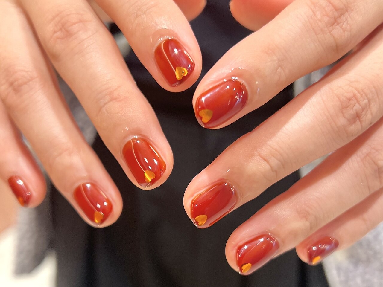 2026年冬トレンド】ボルドー ハートのネイルデザイン集｜人気順｜14