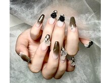 ハイビューティー 渋谷(Hi Beauty)/長さだし チェックネイル