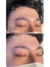 眉毛男子 新宿店/Before/After