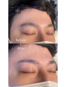 眉毛男子 新宿店/Before/After