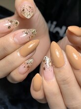 レディグリッター(Lady glitter)/ブロンズホロ×ベージュカラー